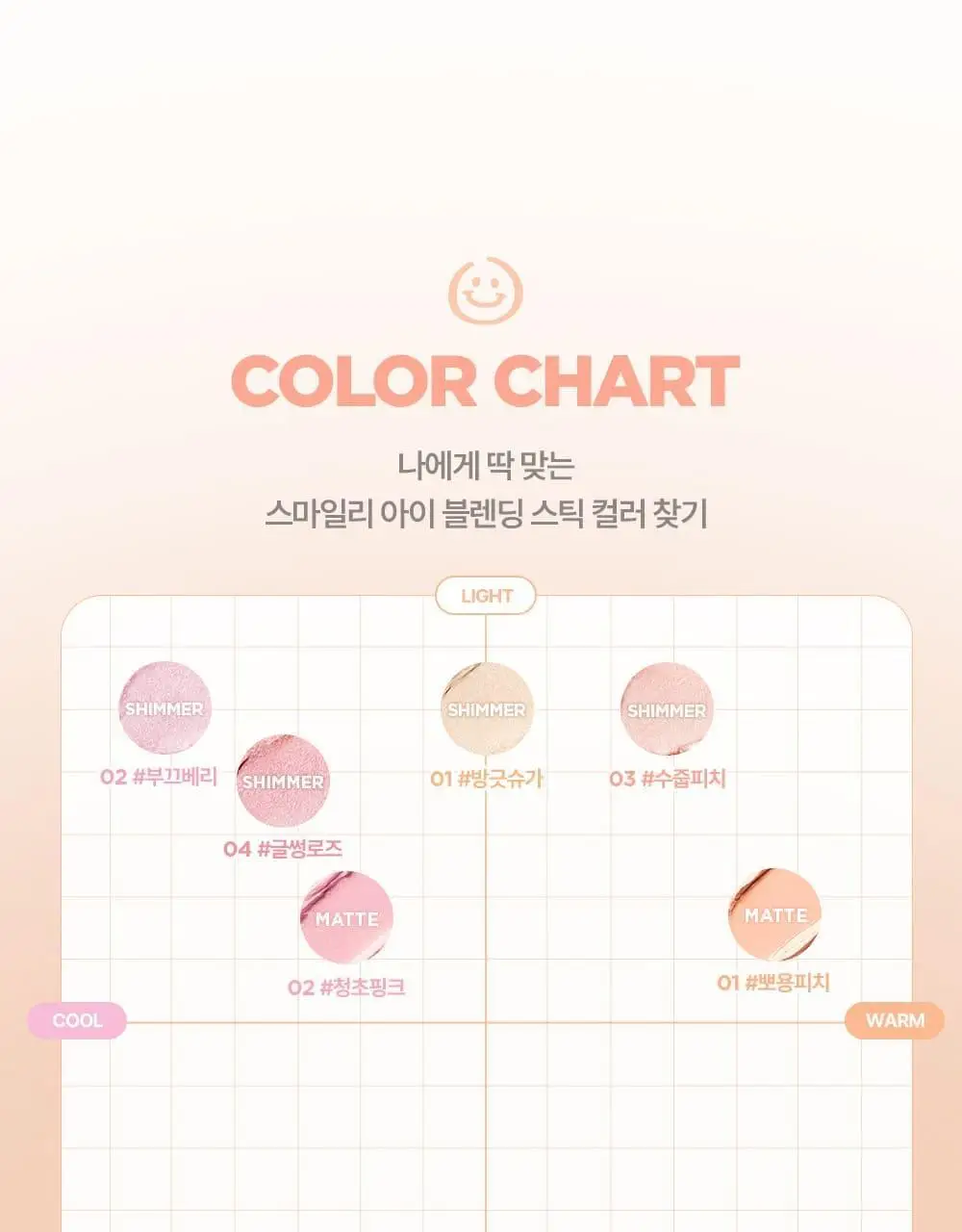 [NEW] 릴리바이레드 스마일리 아이 블렌딩 스틱 6 colors (쉬머/매트) 상세페이지 13